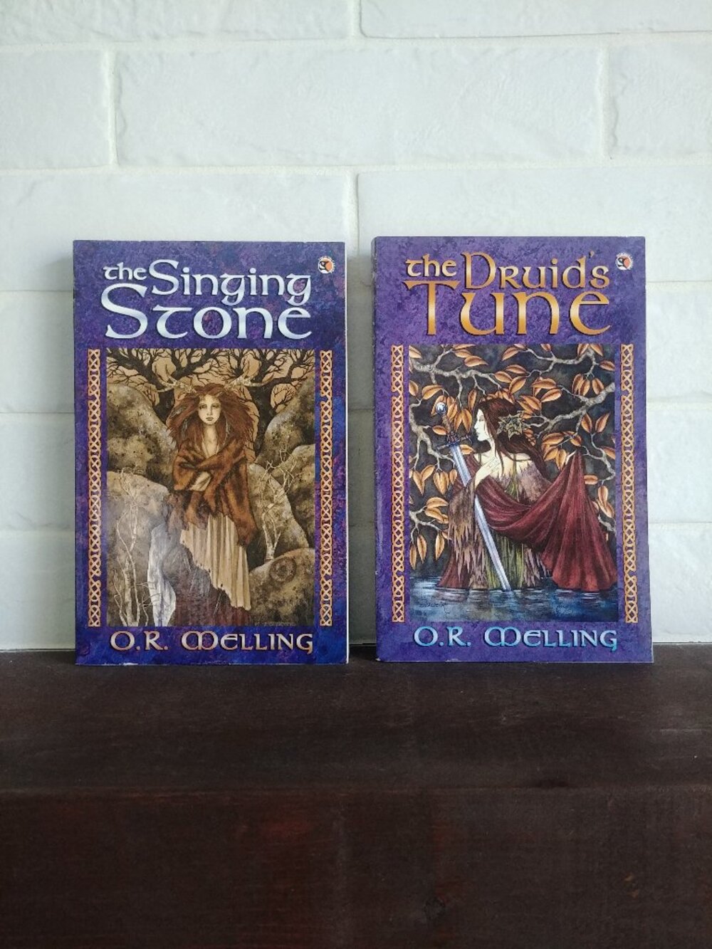 O. R. Melling two books The Singing Stone and The Druid's Tune Y2K witchy fairy
